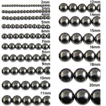 Wholesale 3mm Black Hematite Round Beads 16" * 10Strands/lot semi precious stone Loose Beads